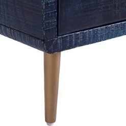 TOV Marco Lacquer Indigo Side Table Living Room