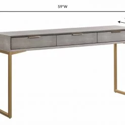 TOV Living Room Pesce Shagreen Console