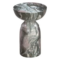 TOV Rue Grey And Blush Marble Side Table Living Room