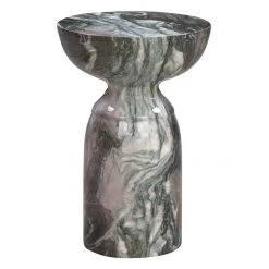 TOV Rue Grey And Blush Marble Side Table Living Room