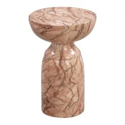 TOV Living Room Rue Sunset Marble Side Table