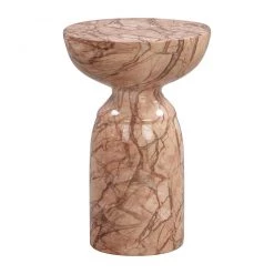 TOV Living Room Rue Sunset Marble Side Table
