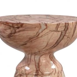 TOV Living Room Rue Sunset Marble Side Table