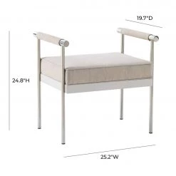 TOV Diva Velvet Bench Bedroom