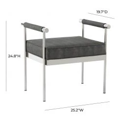 TOV Diva Velvet Bench Bedroom
