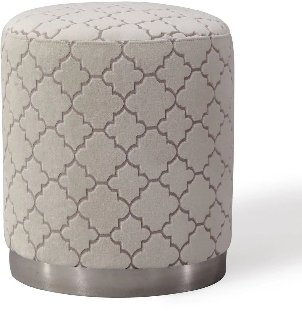 TOV Bedroom Opal Cream Moroccan Ottoman