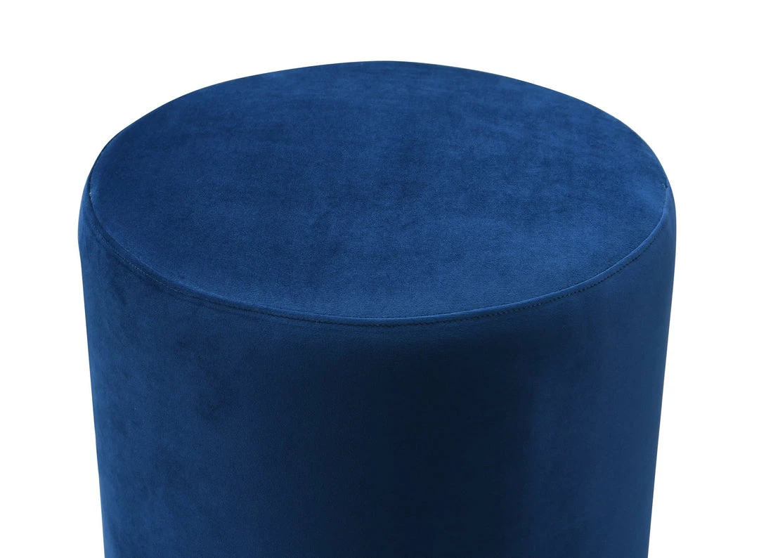 Hollywood Glam Furnitures Opal Velvet Ottoman Gold Base