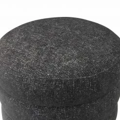 TOV Ladder Black Tweed Ottoman Bedroom
