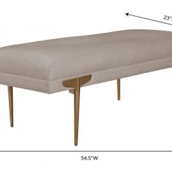 TOV Brno Velvet Bench Bedroom