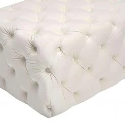 TOV Bedroom Kaylee Jumbo Velvet Ottoman