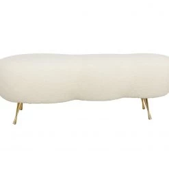 TOV Bedroom Welsh Faux Shearling Bench