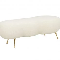 TOV Bedroom Welsh Faux Shearling Bench