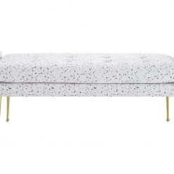 TOV Eileen Terrazzo Velvet Bench Bedroom