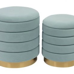TOV Nora Storage Ottomans - Set Of 2