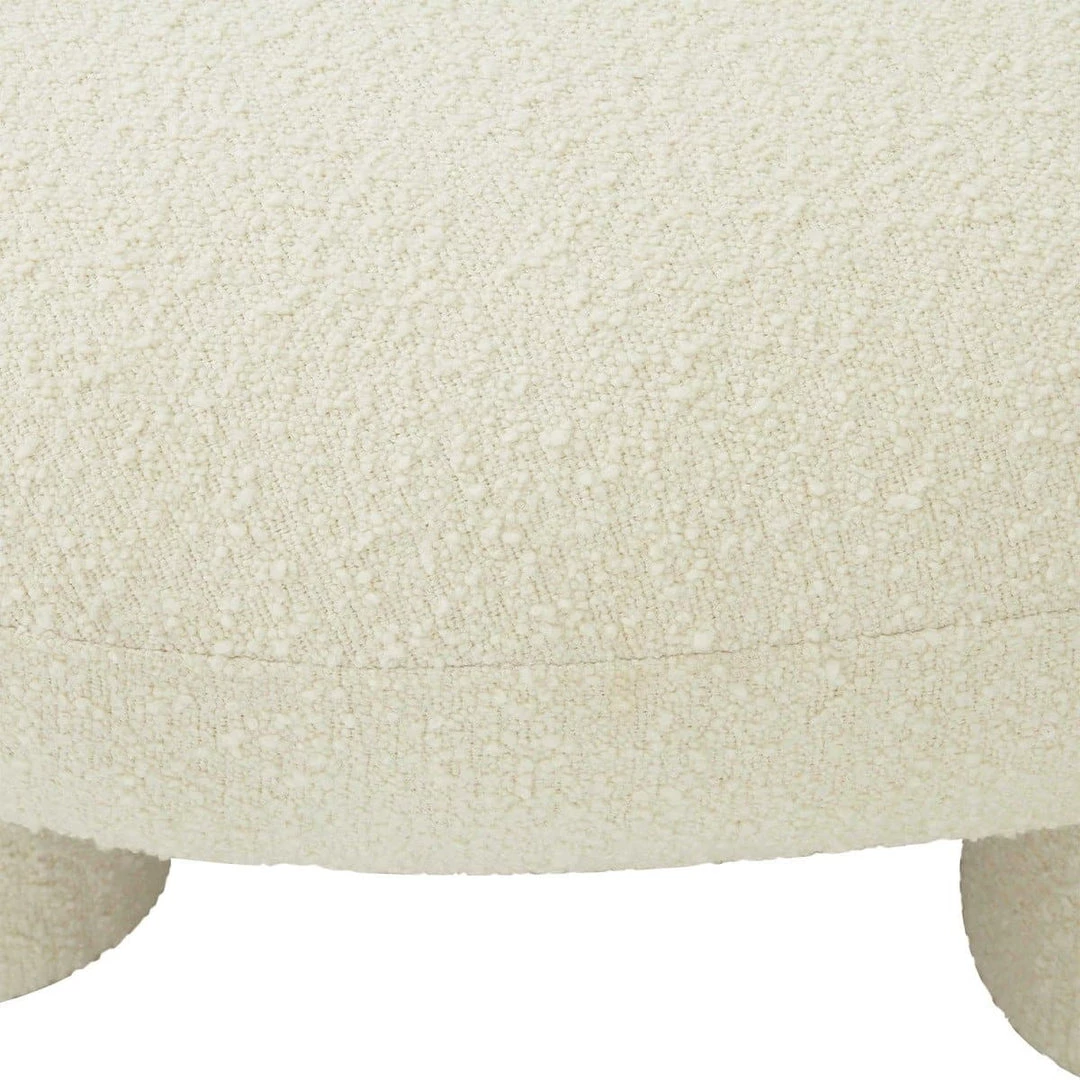 TOV Bedroom Discus Boucle Ottoman