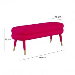 TOV Betty Velvet Bench Bedroom