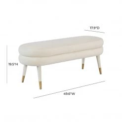 TOV Betty Velvet Bench Bedroom