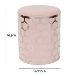 TOV Aubrey Velvet Ottoman