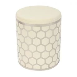 TOV Aubrey Velvet Ottoman