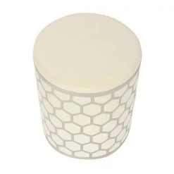 TOV Aubrey Velvet Ottoman