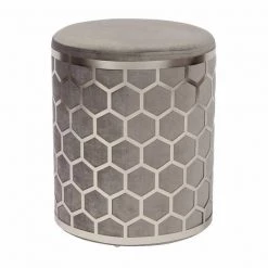 TOV Aubrey Velvet Ottoman