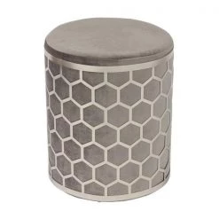 TOV Aubrey Velvet Ottoman