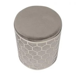 TOV Aubrey Velvet Ottoman