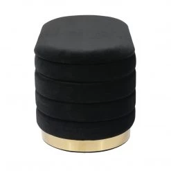 TOV Lillian Velvet Storage Bench Bedroom