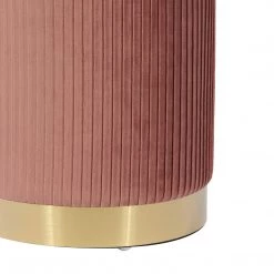 TOV Zoe Velvet Storage Ottoman