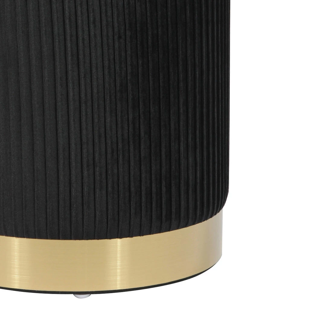 TOV Zoe Velvet Storage Ottoman