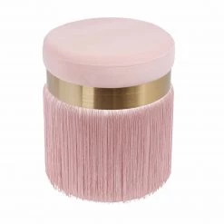 TOV Melody Tasseled Ottoman Bedroom