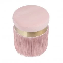 TOV Melody Tasseled Ottoman Bedroom