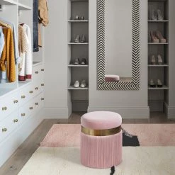 TOV Melody Tasseled Ottoman Bedroom