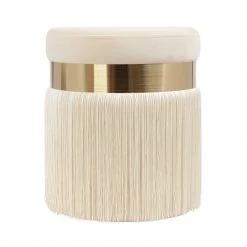 TOV Melody Tasseled Ottoman Bedroom