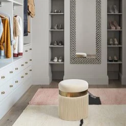 TOV Melody Tasseled Ottoman Bedroom