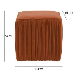 TOV Morgan Pleated Ottoman Bedroom
