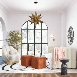 TOV Morgan Pleated Ottoman Bedroom