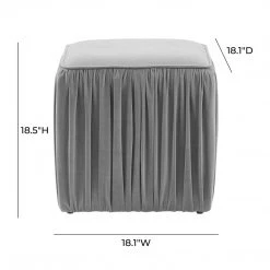 TOV Morgan Pleated Ottoman Bedroom