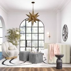 TOV Morgan Pleated Ottoman Bedroom