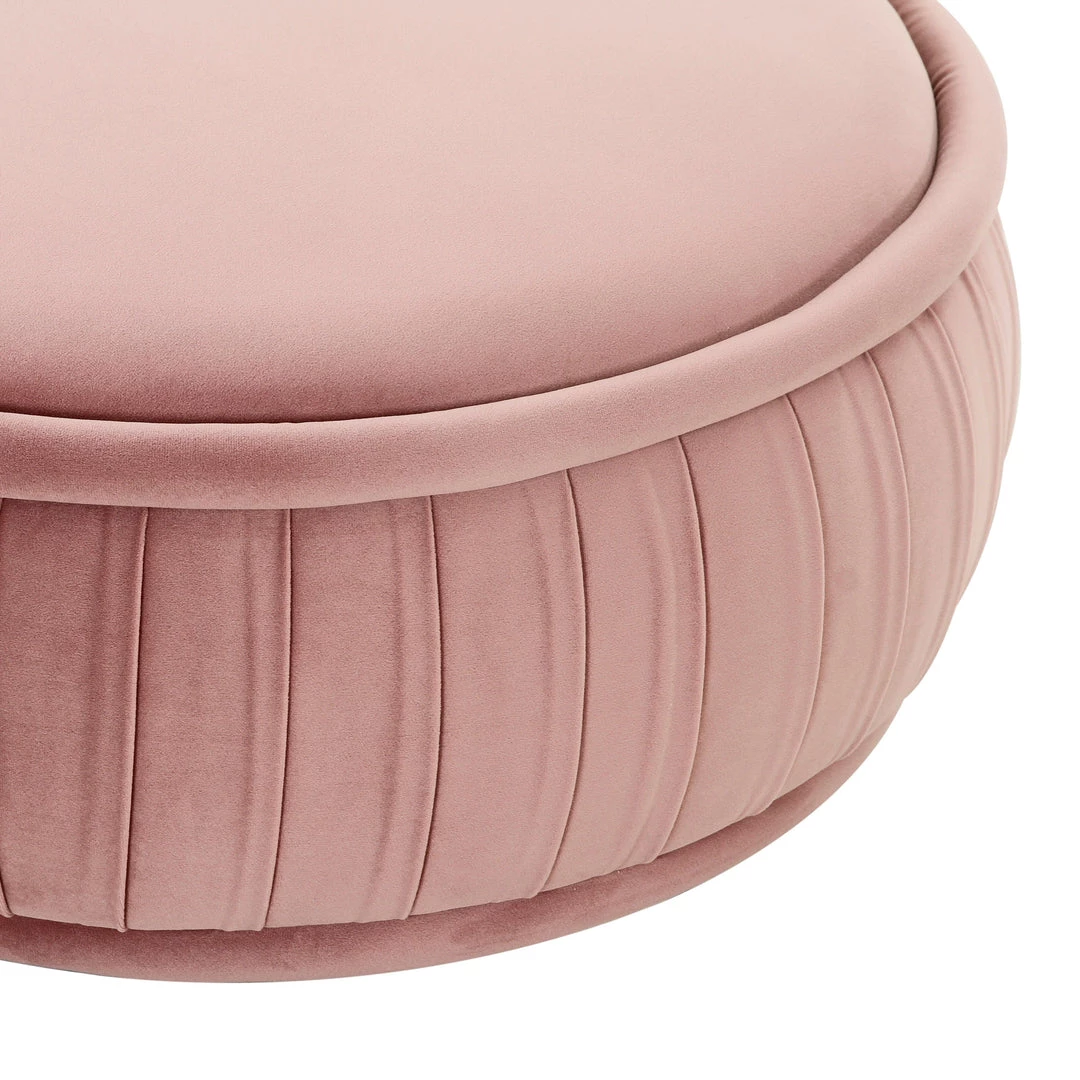TOV Bedroom Rylee Velvet Ottoman