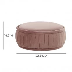 TOV Bedroom Rylee Velvet Ottoman