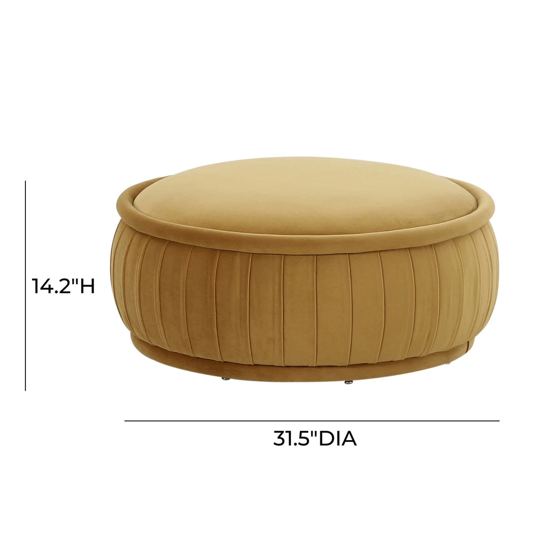 TOV Bedroom Rylee Velvet Ottoman