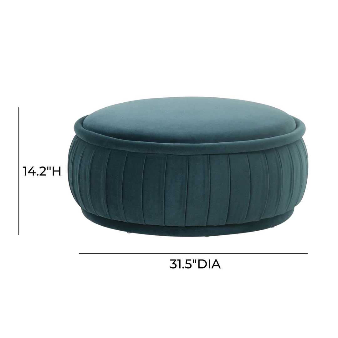 TOV Bedroom Rylee Velvet Ottoman