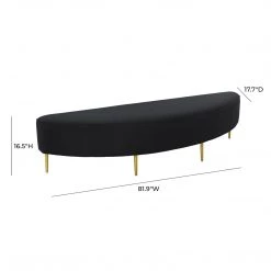 TOV Bianca Velvet Bench