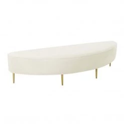 TOV Bianca Velvet Bench