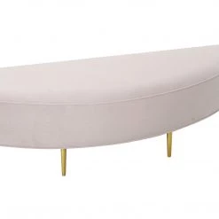TOV Bianca Velvet Bench
