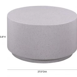 TOV Terrazzo Light Speckled Coffee Table Living Room