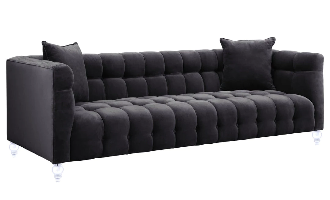 TOV Living Room Bea Velvet Sofa