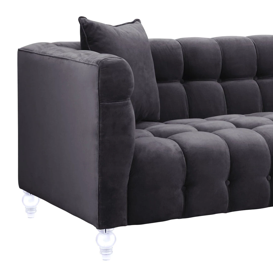 TOV Living Room Bea Velvet Sofa