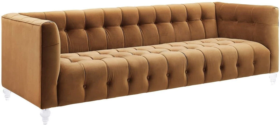 TOV Living Room Bea Velvet Sofa